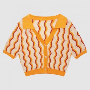 2023 Нов дизайн Персонализиран жените \\\\ Knitwear v Neck Loz