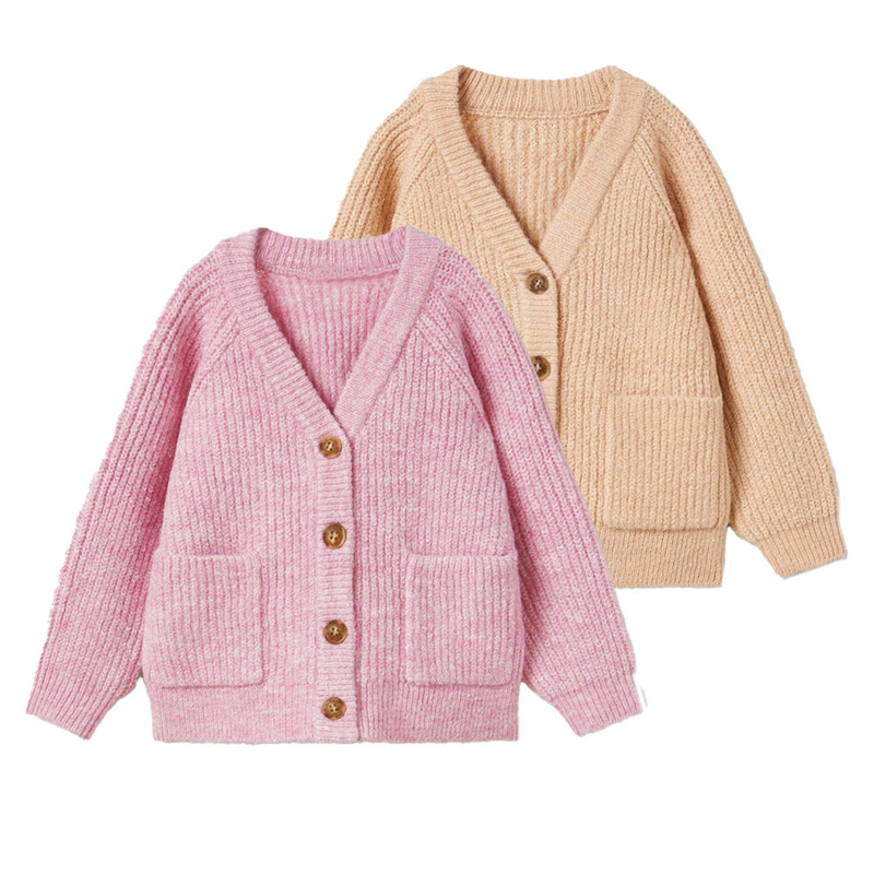 Персонализиран нов дизайн Деца с пуловер есен&зимно дебело палто цвят моден бебешки пуловер