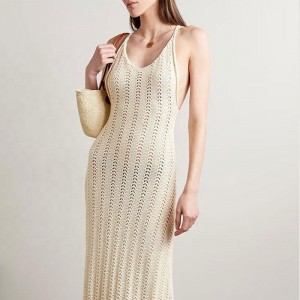 ПЕЧЕЛЕНИ ПЕРМЕНТИ Персонализирани кръгли шии за шинг на кухина секси секси жени плетена рокля