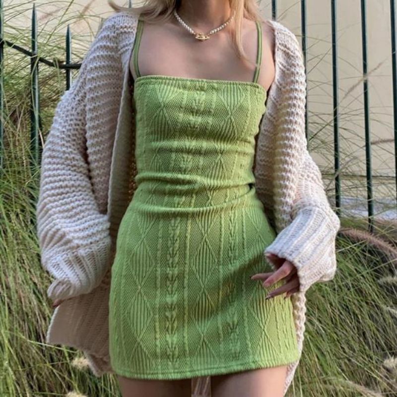 Модно облекло плетене на една кука памук лято жени рокля пуловер
